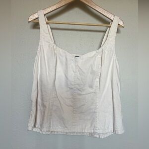 White Denim Tank